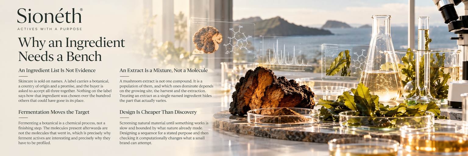 SIONÉTH Why an Ingredient Needs a Bench